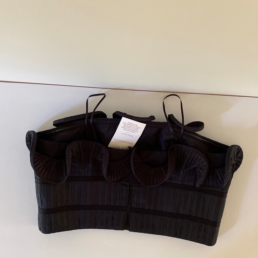 Amur Oriel Ruffled Crop Top S - Picture 8 of 11